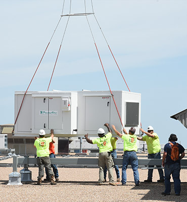 Oklahoma City Helicopter HVAC Lift