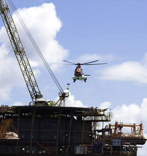 Oklahoma City Helicopter Oil Rig