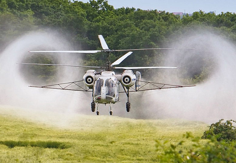 Oklahoma City Helicopter Seed Spreading