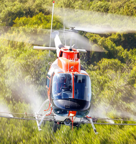 Oklahoma City Helicopter Wet and Dry Spreading